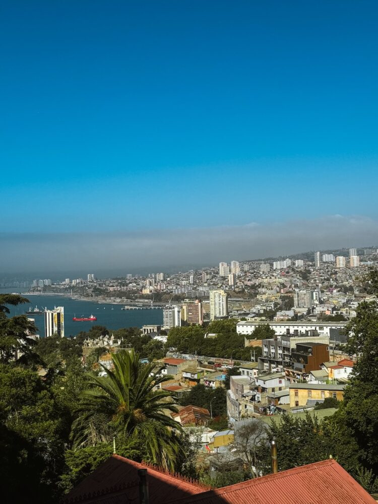 Uitizicht op Valparaíso haven