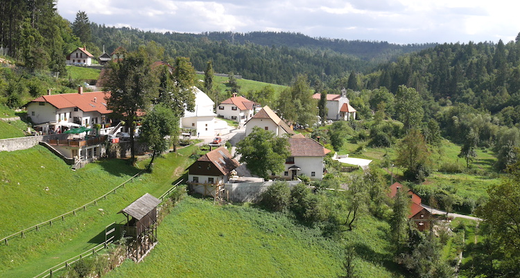 Uitzicht Predjama Castle slovenie