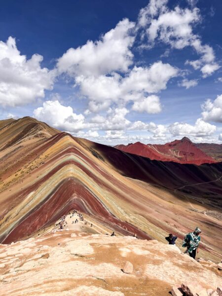 Uitzicht Rainbow Mountain Peru