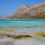 Uitzicht balos beach kreta griekenland