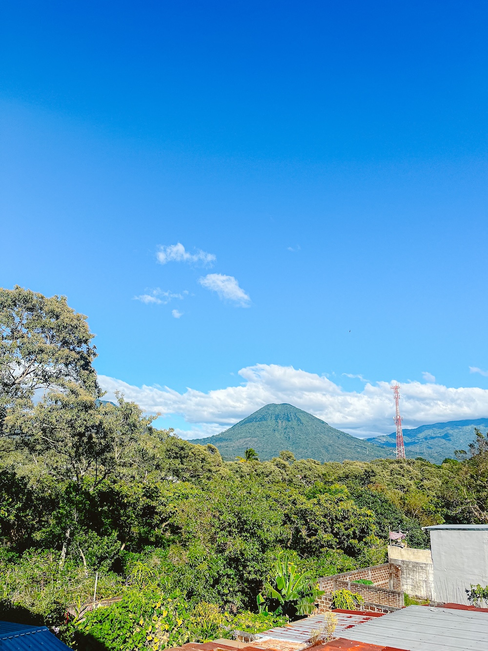 Uitzicht hotel Juayua