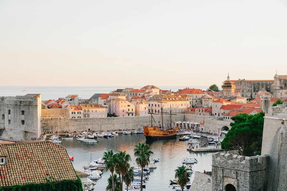 Uitzicht op Dubrovnik, stedentrip Europa
