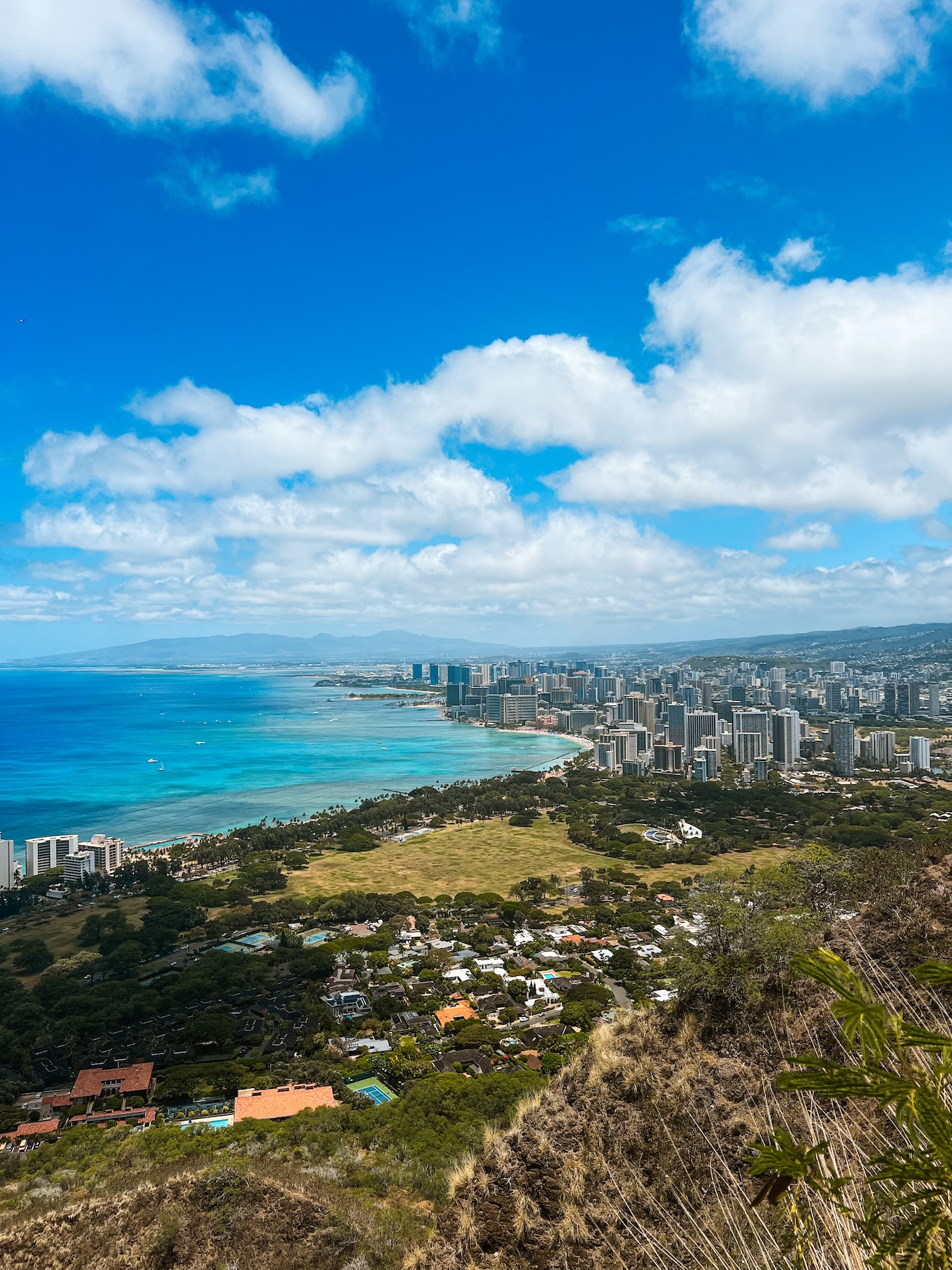Uitzicht op Honolulu, Diamond Head trail
