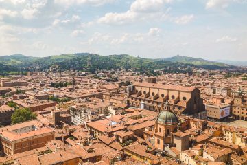 Uitzicht over Bologna