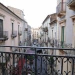 Uitzicht straatjes catania sicilie