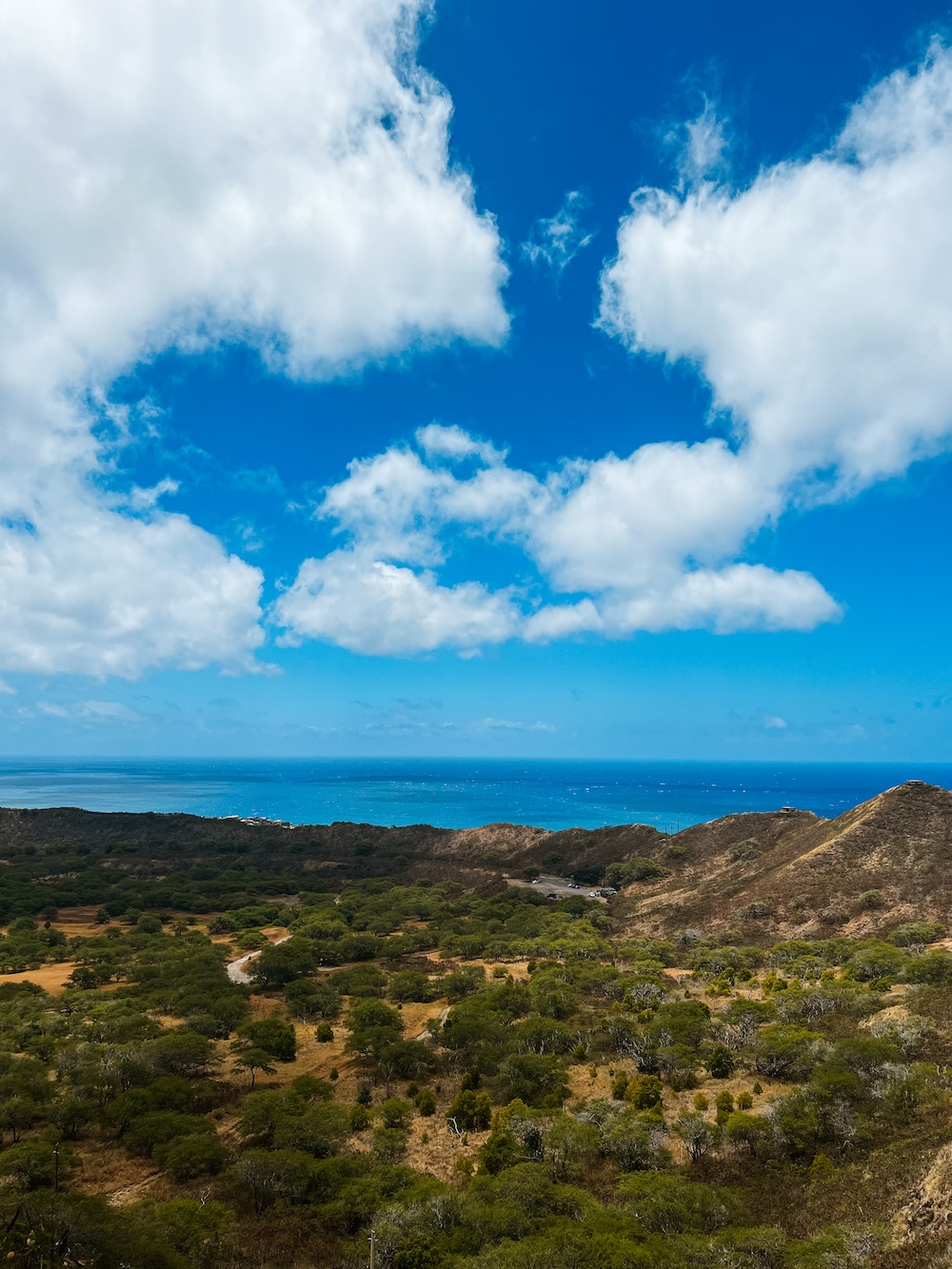Uitzicht tijdens hike Oahu