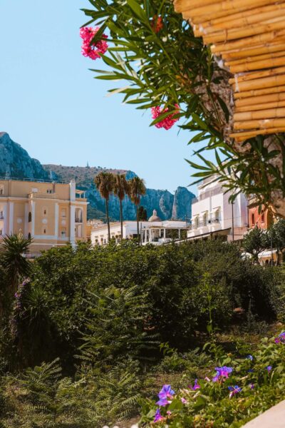 Uitzicht van restaurant Capri