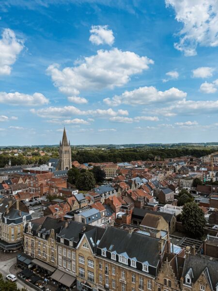 Uitzicht vanaf Belfort, bezienswaardigheden Ieper