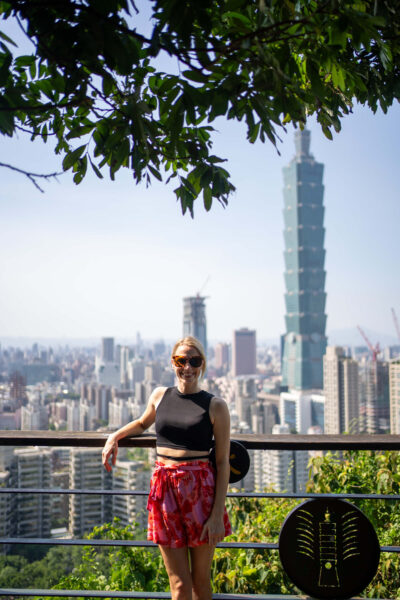Uitzicht vanaf Elephant Mountain in Taipei