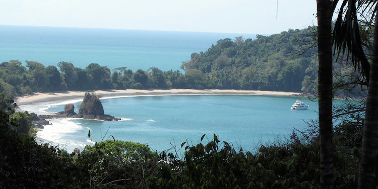 Uitzicht vanuit vliegtuig costa rica