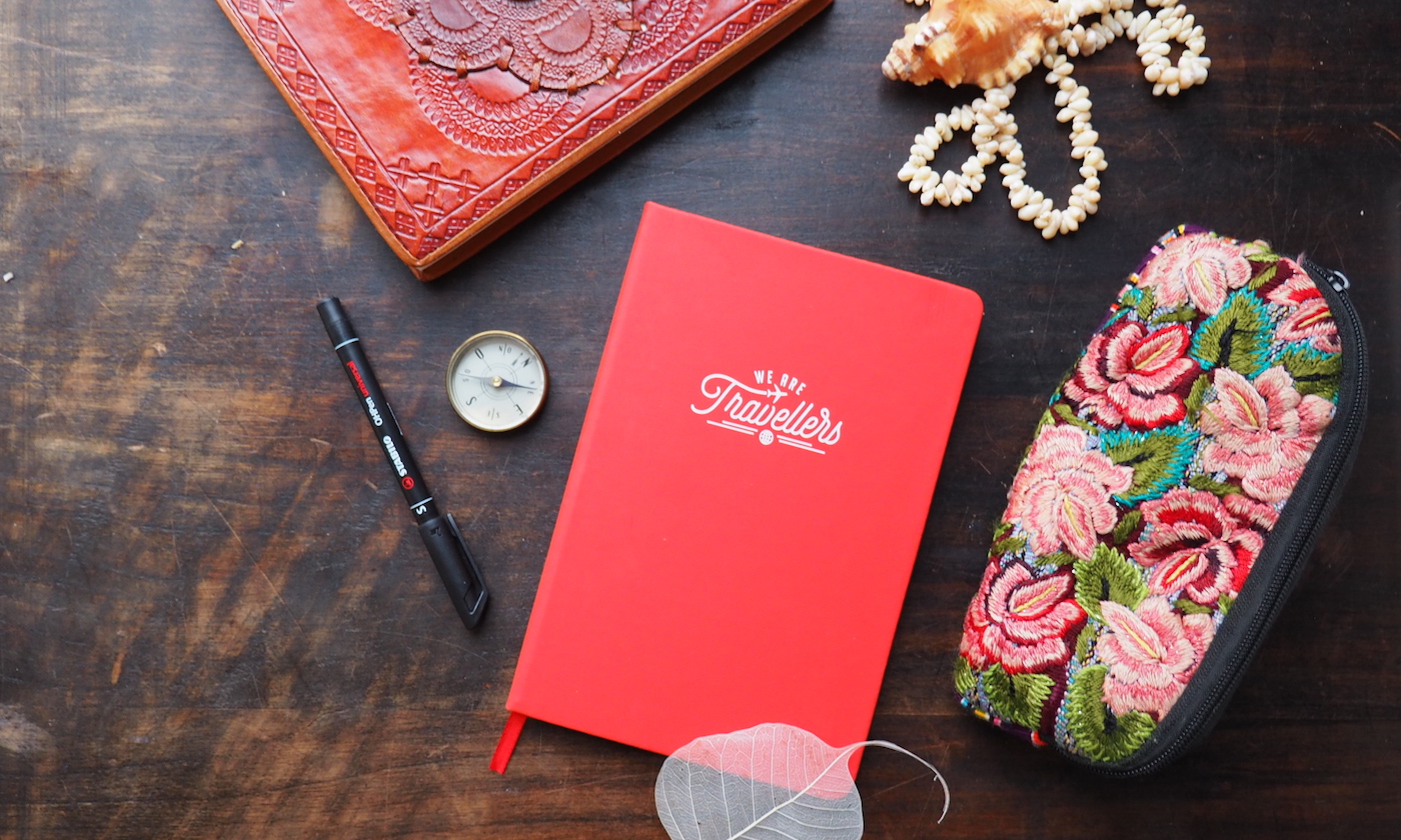 Reisdagboek cadeau geven valentijn we are travellers