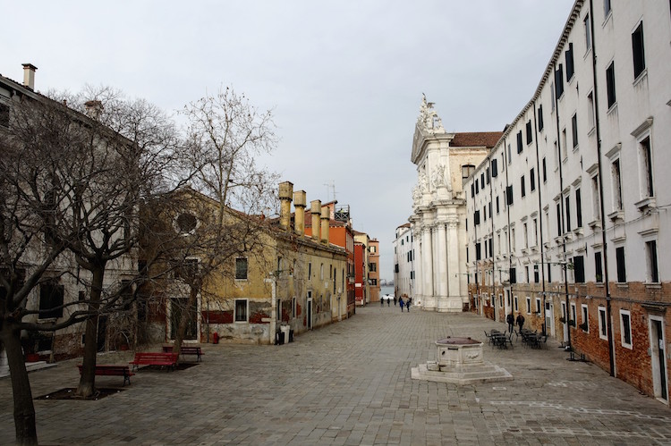 Venetie plein in de winter zonder toeristen