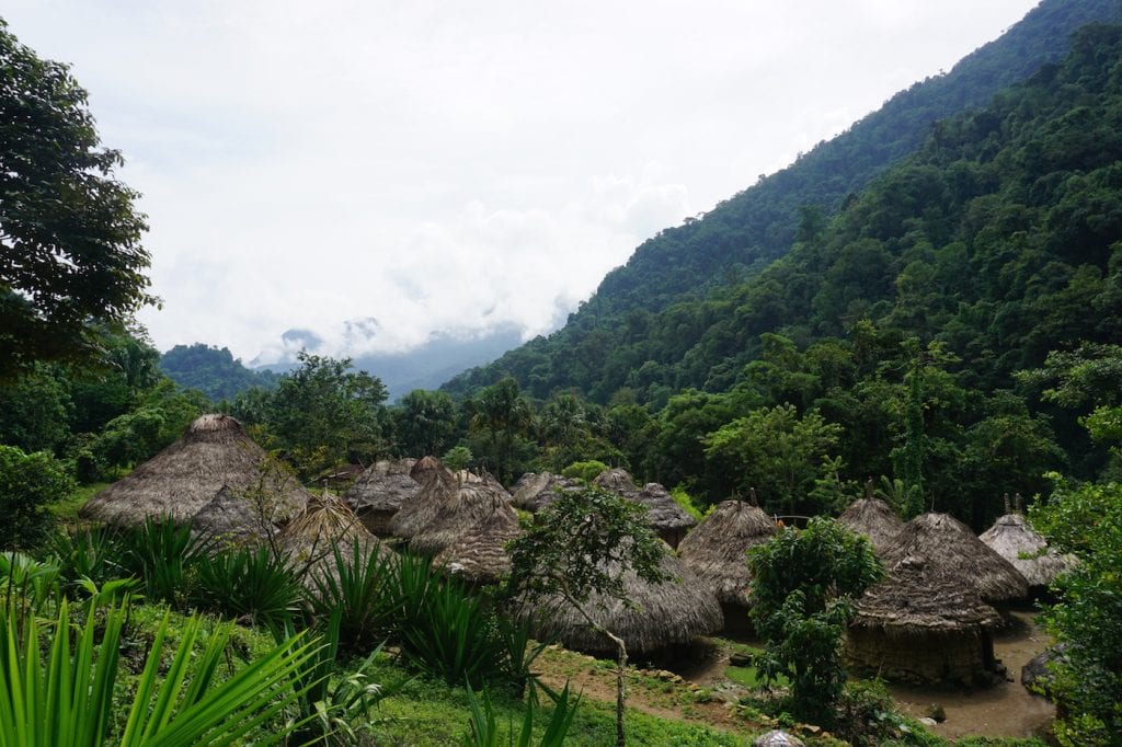Verloren stad Colombia dorpje