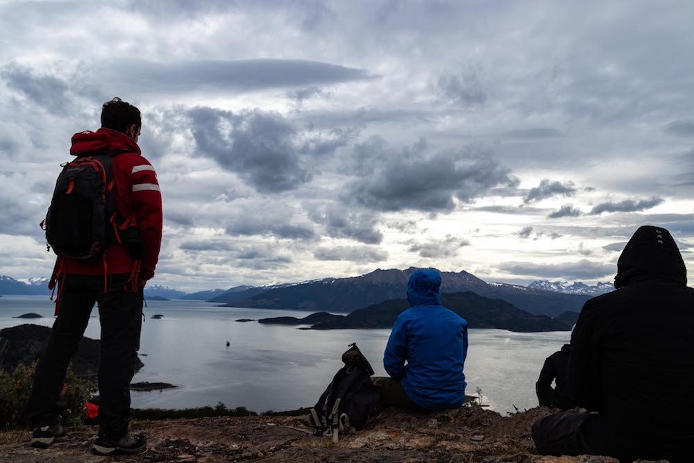Viewpoint tijdens cruise zuid patagonie