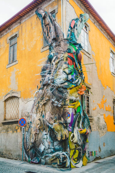 Vila Nova de Gaia Half Rabbit streetart