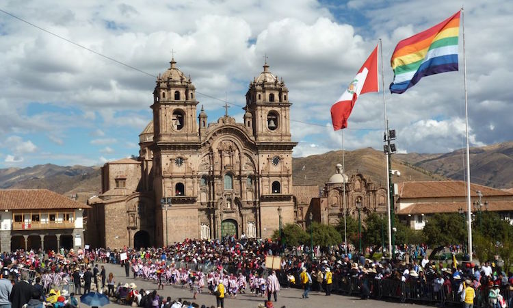 Vlag van Cusco Peru