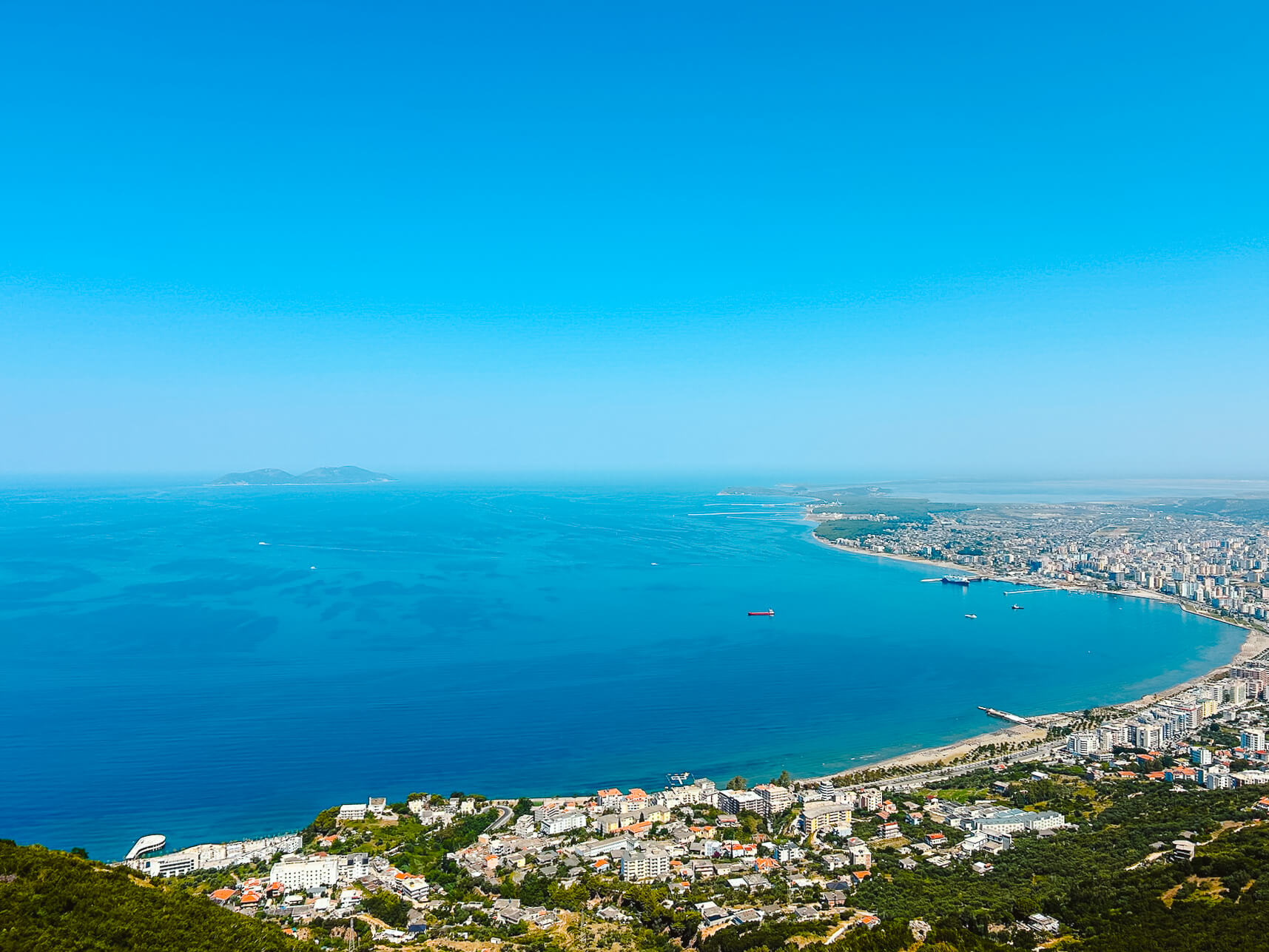 Vlorë, Reisroute Albanië