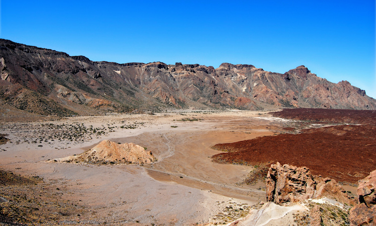Vulkaan tenerife el teide landschap