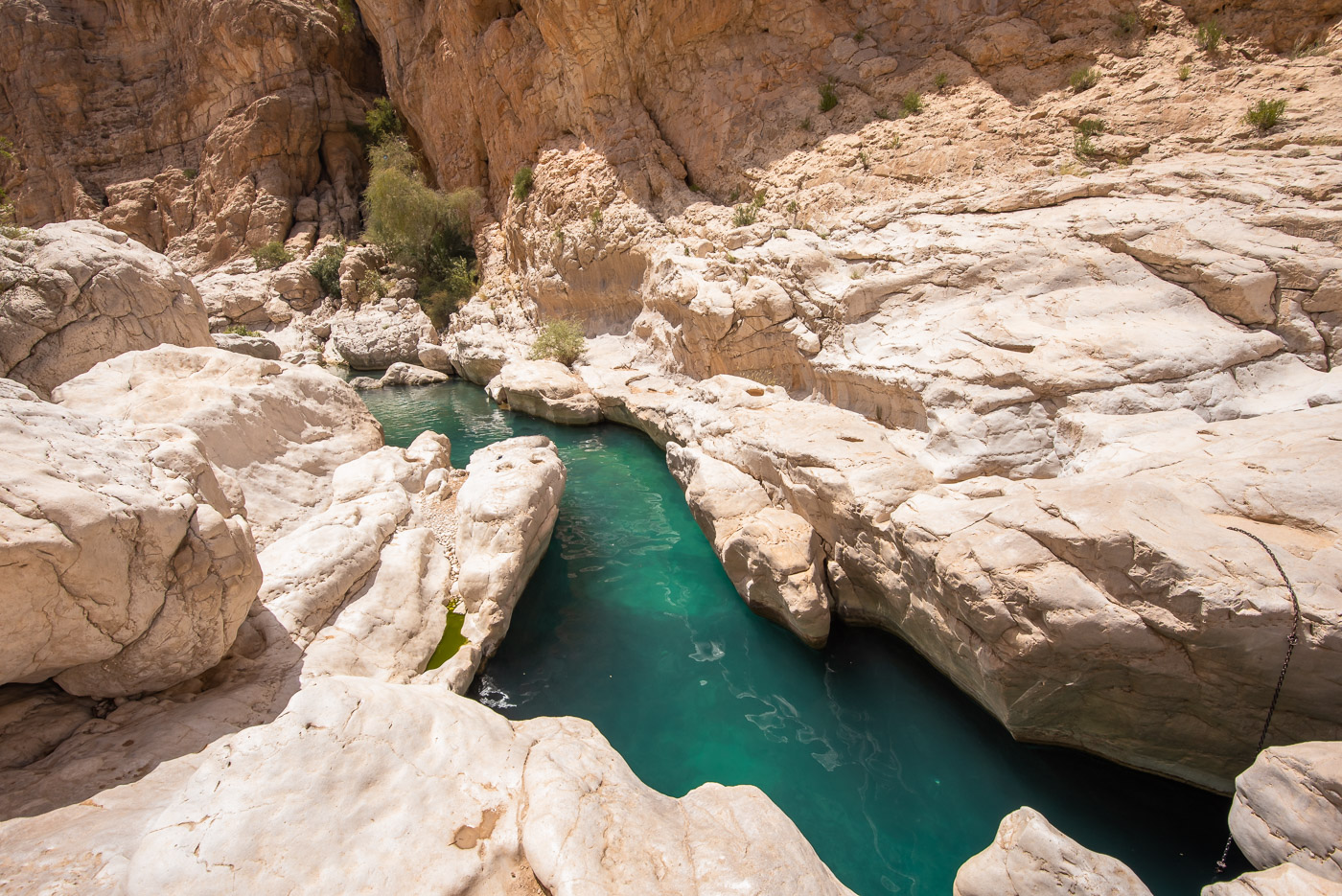 Wadi Shab Oman vallei