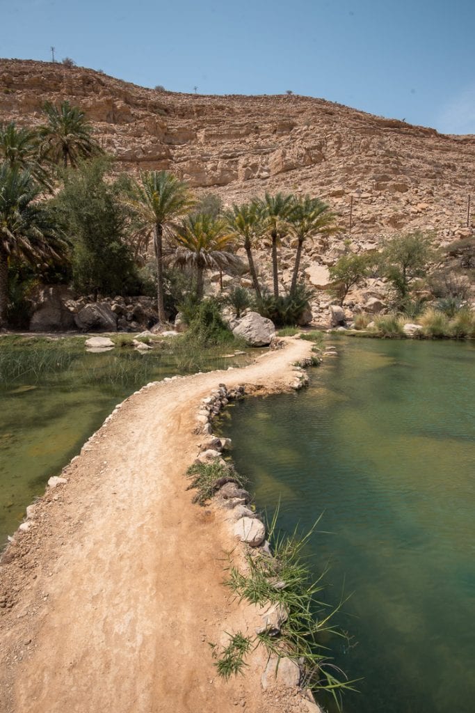 Wadi Shab oase oman vallei