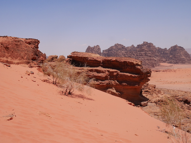 Wadi rum woestijn jordanie