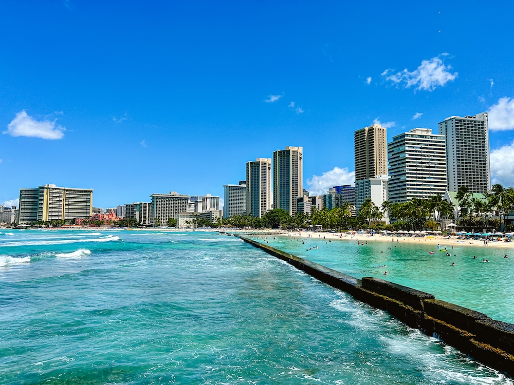 Waikiki Beach skyline