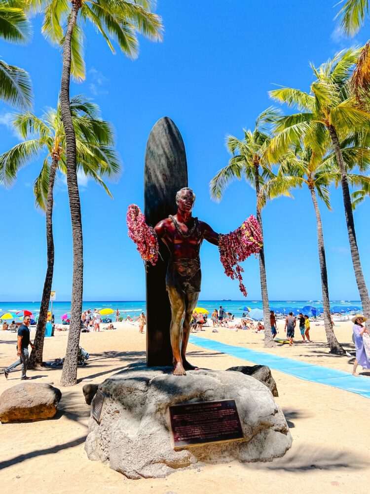 Waikiki Beach standbeeld Duke