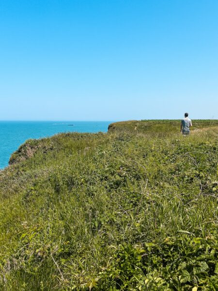 Wandelen bij klif