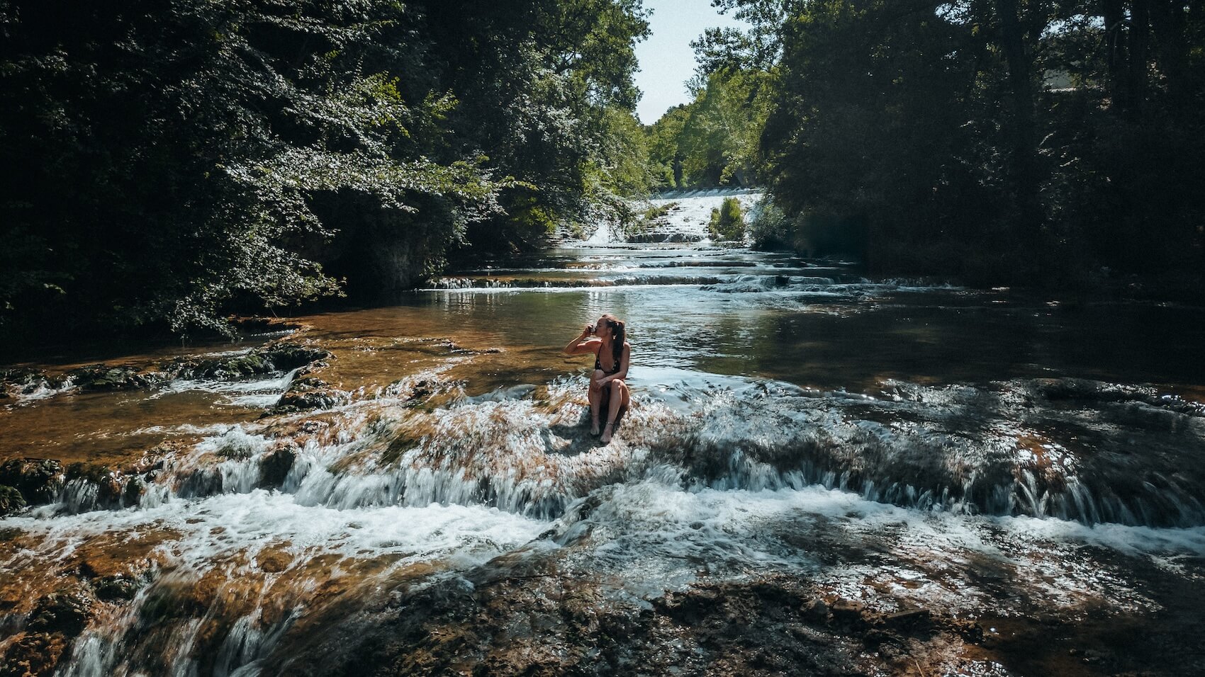 Waterval in Toscane
