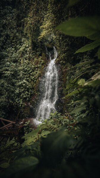 Waterval in Valle de Cocora