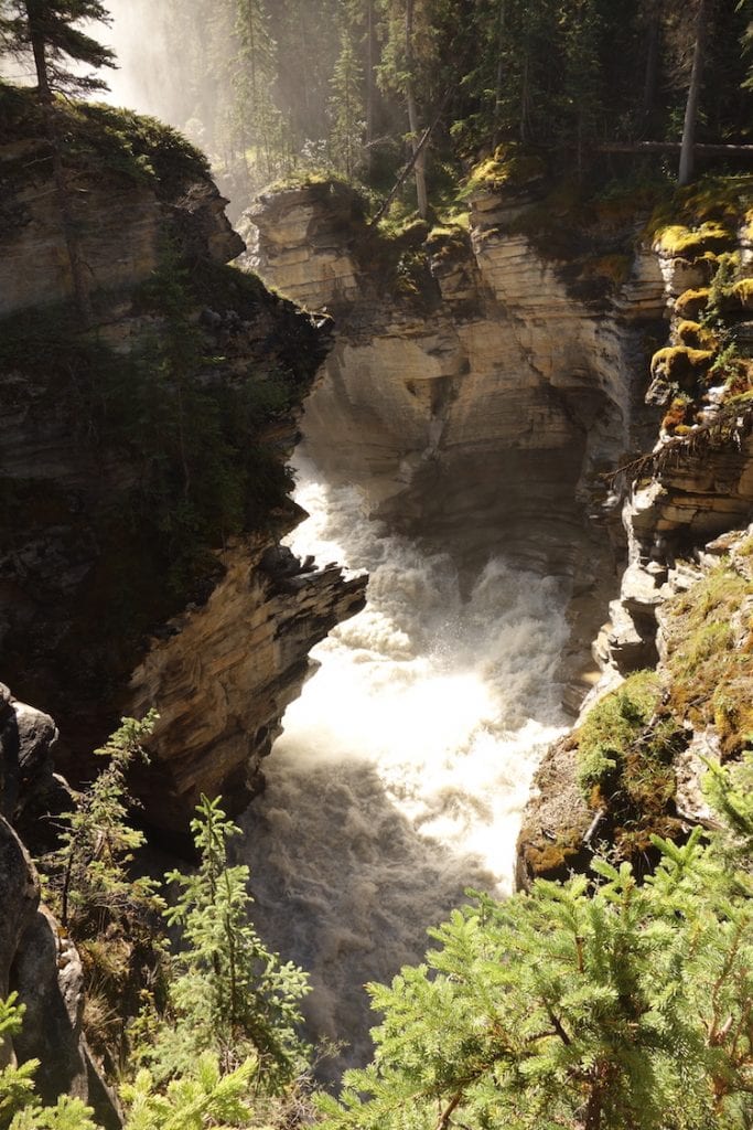 Watervallen canadian rockies fotos
