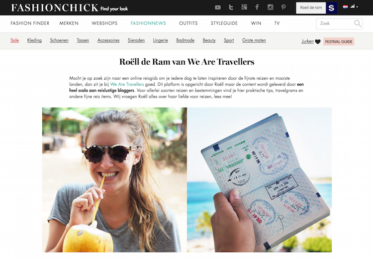 WeAreTravellers op Fashionchick
