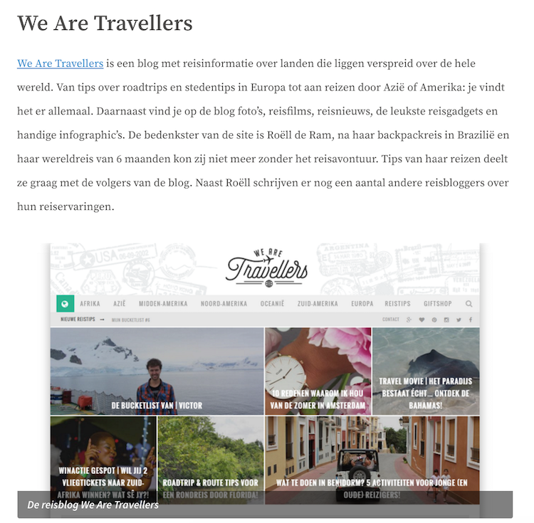WeAreTravellers op Reisgraag