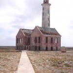 Weg naar vuurtoren klein curacao