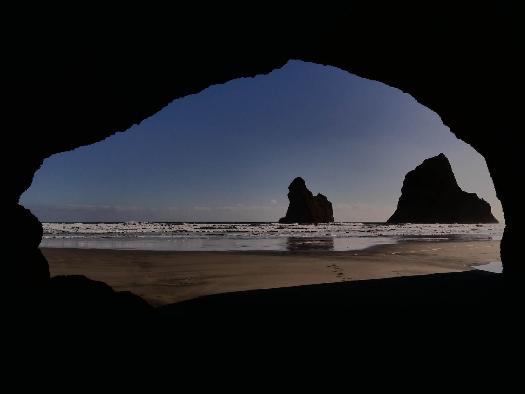 Wharariki Beach, kust Nelson