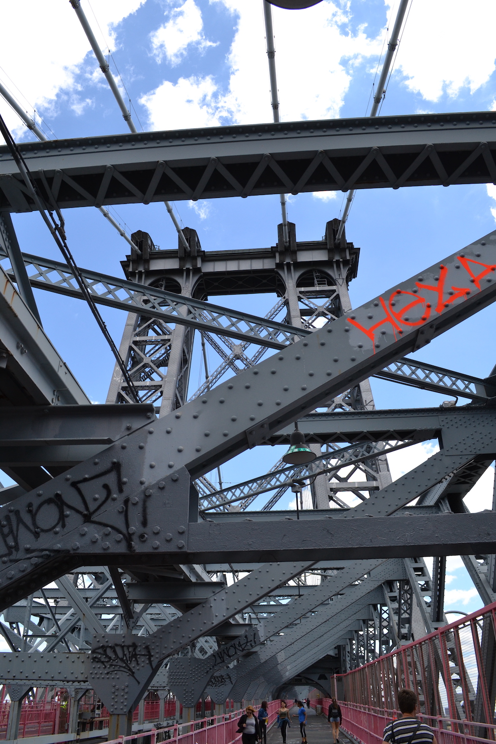 Williamsburg Bridge vanuit Brooklyn new York