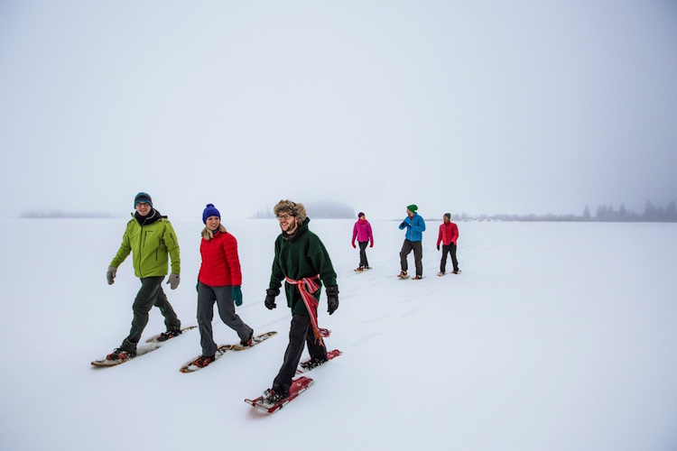 Winterreis canada in de winter vakantie snowshoeing