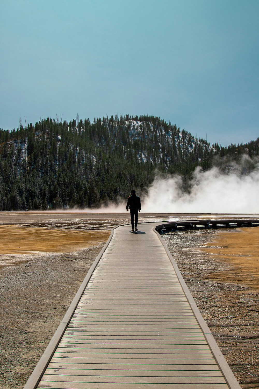 Yellowstone national park in amerika bezoeken