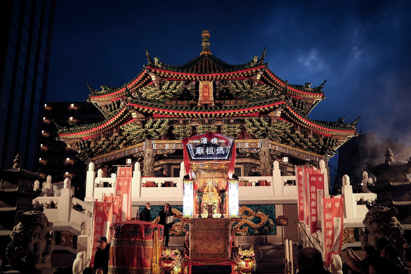 Yokohama tempel, grote steden in Japan