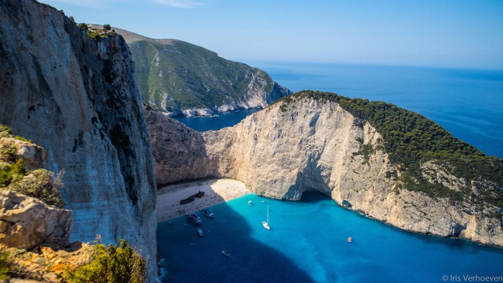 Zakynthos bezienswaardigheden Shipwreckbeach