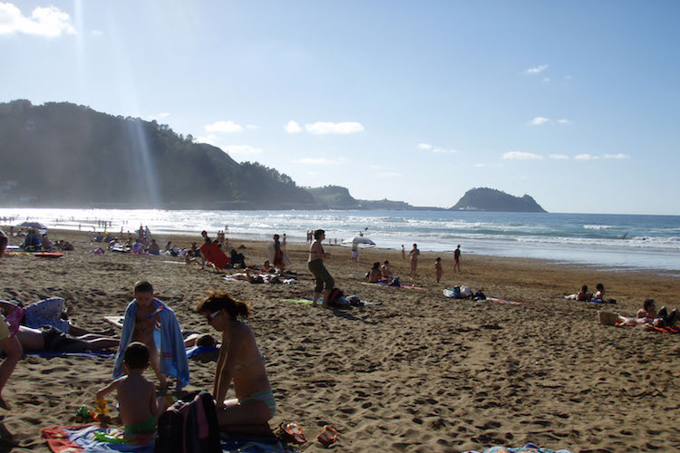 Zarautz surfen