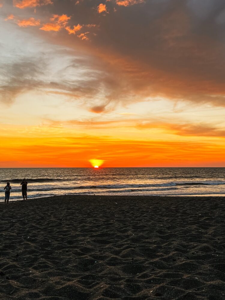 Zonsondergang, Las Peñitas