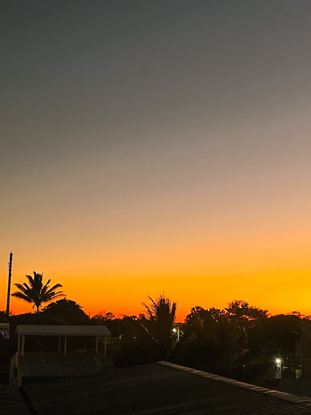 Zonsondergang Ruta de las Flores