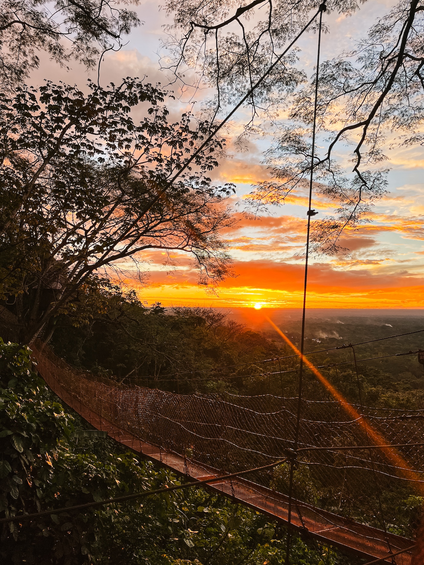 Zonsondergang, Treehouse Nicaragua