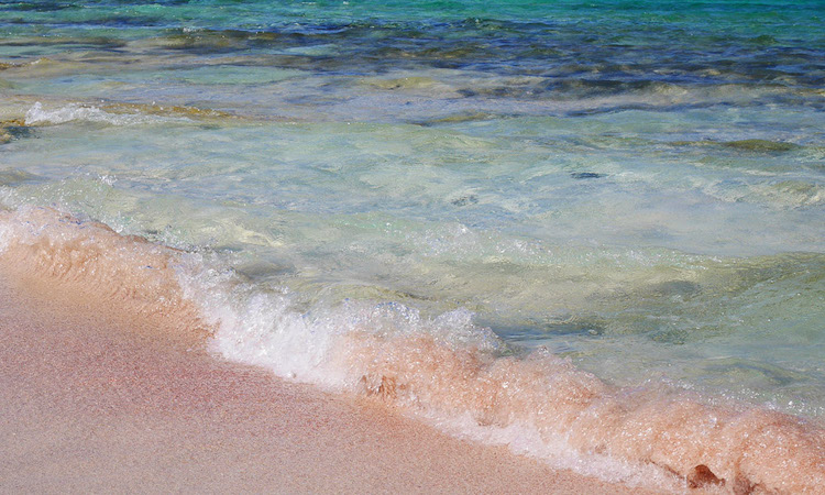 Zonvakantie Italie roze strand