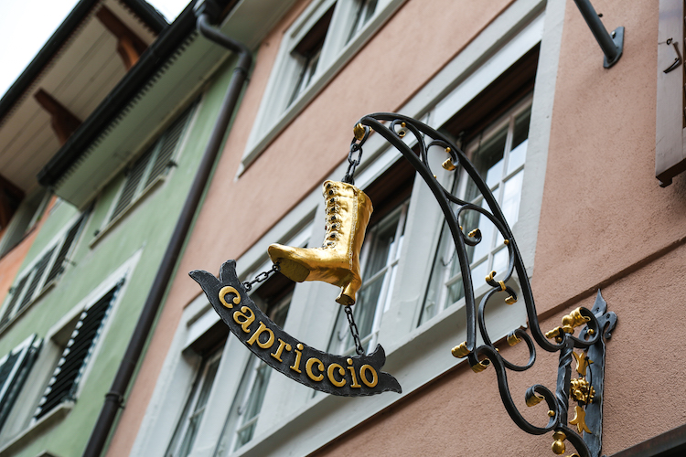 Zurich pastelhuisjes winkel capriccio