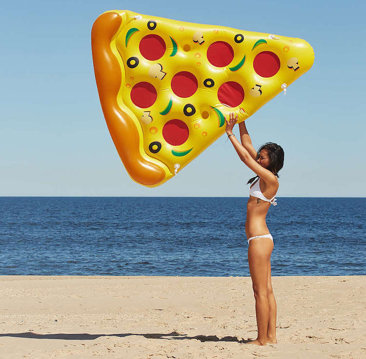 Zwembad speelgoed Opblaasbare pizza luchtbed