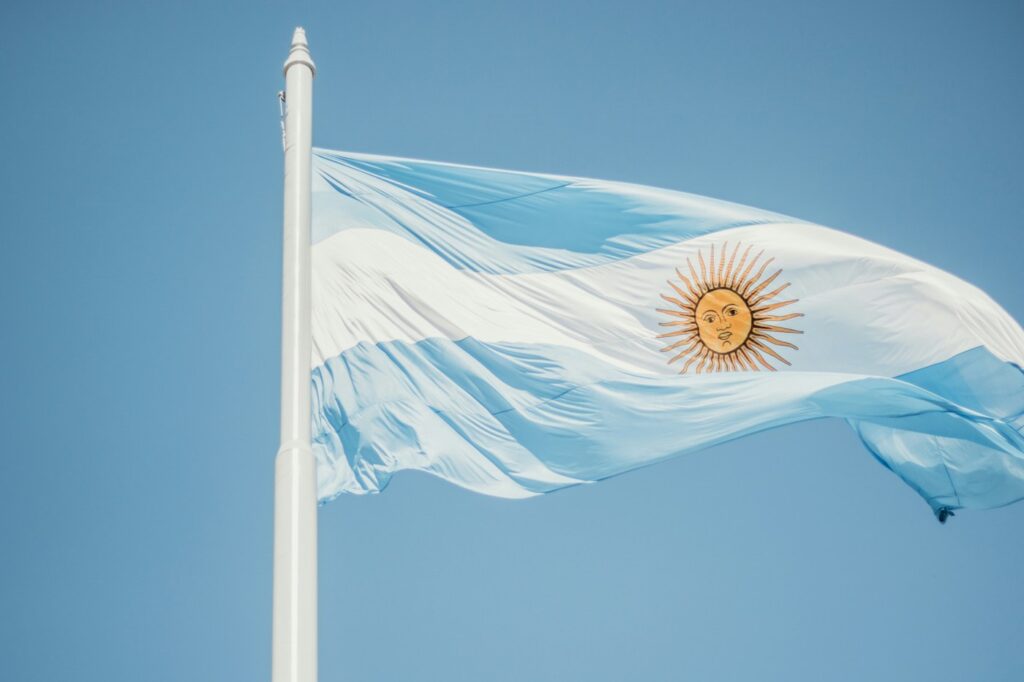 argentinie vlag reizen