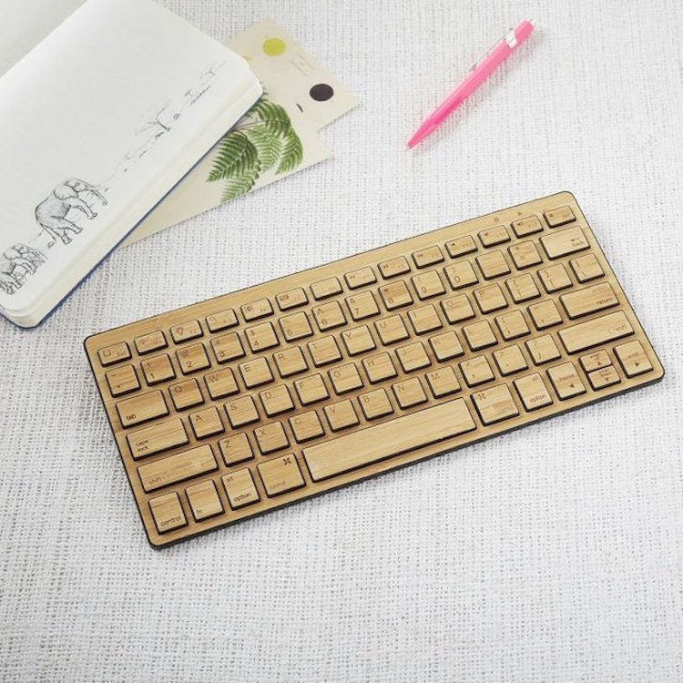 bamboe draadloos toetsenbord