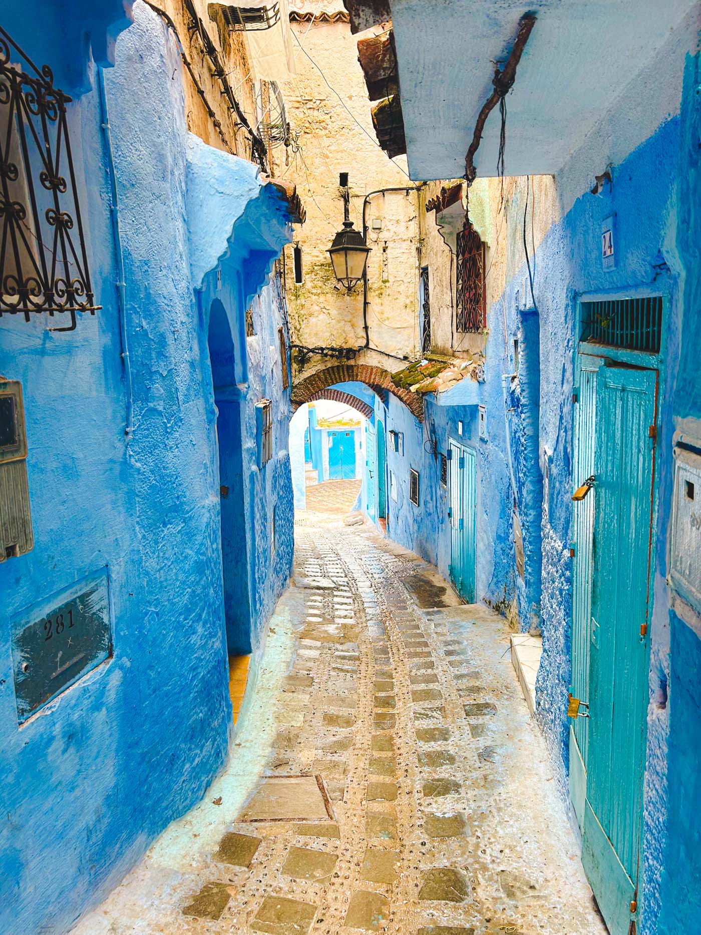 blauwe stad Chefchaouen marokko